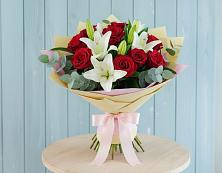 Букет цветов из:  Лилии и Розы в Шатуре