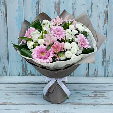 Букет цветов из:  Герберы, Альстромерии и Хризантемы #REPLACE_PRED# Шатуре