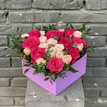 Цветочная композиция из Розы в коробке #REPLACE_PRED# Шатуре