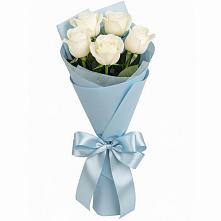 Букет 5 Белых роз Проуд #REPLACE_PRED# Шатуре