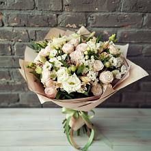 Букет цветов из:  Альстромерии, Розы и Хризантемы #REPLACE_PRED# Шатуре
