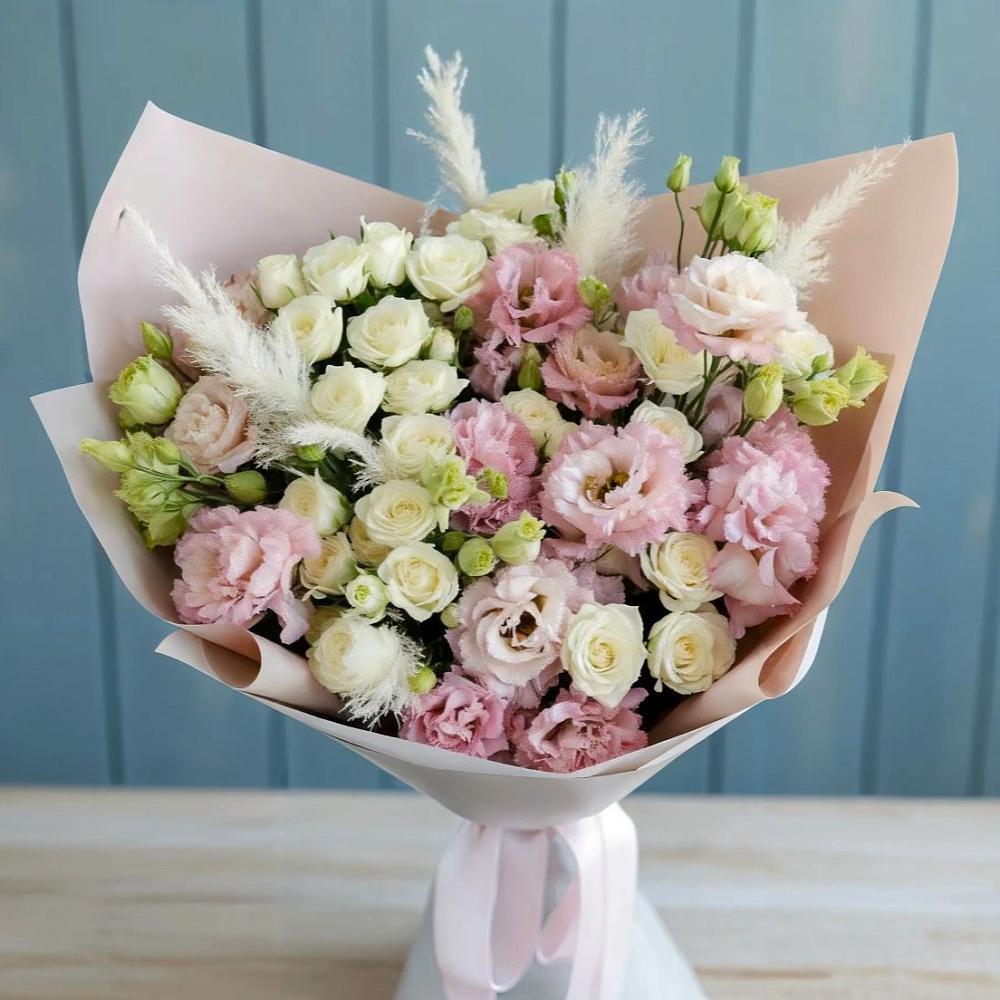 Букет цветов из: Альстромерии и Розы в Шатуре