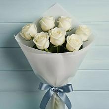 Букет 7 Белых роз Эдлесс Лав в Шатуре