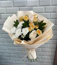 Букет цветов из:  Розы и Хризантемы в Шатуре