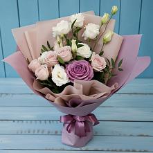 Букет цветов из:  Розы и Лизиантусы в Шатуре
