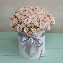 Цветочная композиция из Розы в шляпной коробке в Шатуре