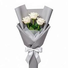 Букет 3 белые розы #REPLACE_PRED# Шатуре