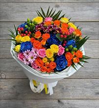 Букет цветов из:  Розы и Хризантемы в Шатуре