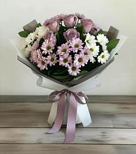 Букет цветов из:  Хризантемы и Розы #REPLACE_PRED# Шатуре