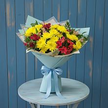 Букет цветов из:  Альстромерии и Хризантемы в Шатуре