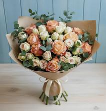 Букет цветов из:  Альстромерии и Розы #REPLACE_PRED# Шатуре